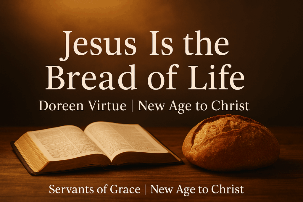 Jesus Is the Bread of Life: Finding True Fulfillment in Christ Alone 2 An open Bible and loaf of bread resting on a wooden table under soft golden light, symbolizing Jesus as the Bread of Life who alone satisfies spiritual hunger and brings true fulfillment.