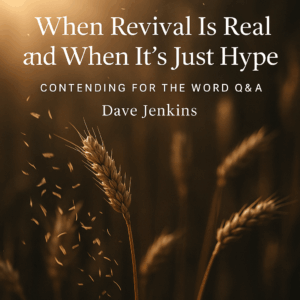 Close-up of wheat and chaff blowing in the wind, symbolizing discernment and testing the fruits of revival.