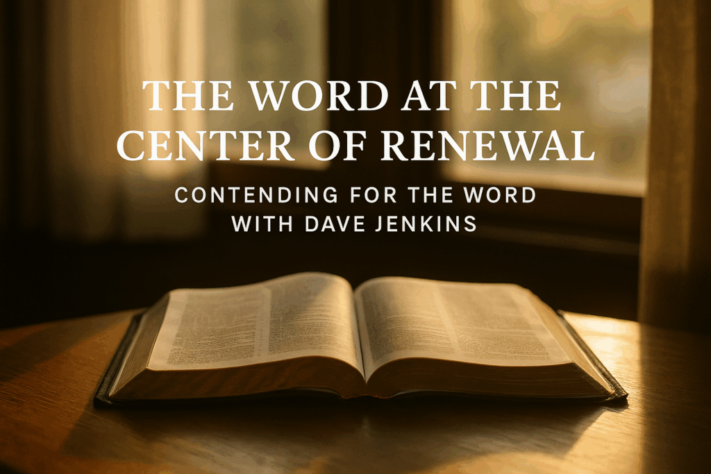 The Word at the Center of Renewal 2 Open Bible illuminated by morning light, symbolizing renewal and awakening through the Word of God.