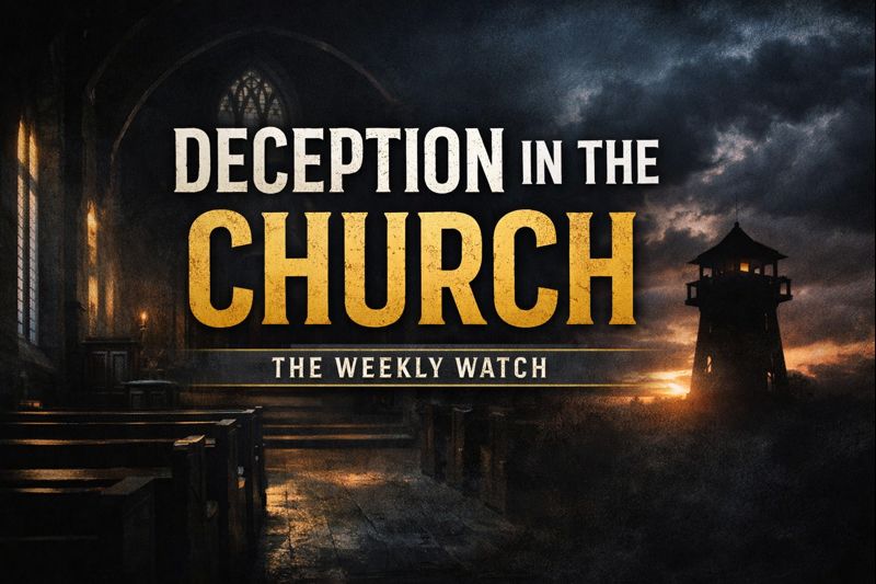 How Deception Spreads in the Church Today 2 Moody church interior with empty pews and light breaking through darkness, symbolizing the need for biblical discernment and vigilance against deception in the church.