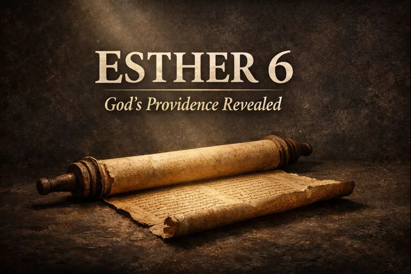Ancient parchment scroll representing Esther 6 and God’s providence revealed through divine reversal
