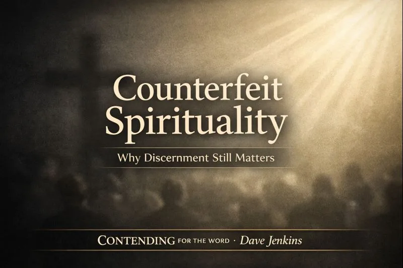 Counterfeit spirituality and biblical discernment featured on the Weekly Watch episode of Contending for the Word with Dave Jenkins