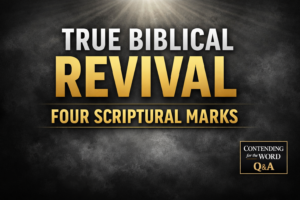 What does true biblical revival actually look like according to Scripture? In this episode of Contending for the Word Q&A, Dave Jenkins explains how the Bible defines genuine revival and how believers can distinguish true spiritual renewal from emotional or counterfeit movements. Looking at Nehemiah 8–9, Acts 2, and Hosea 6:1–3, this message shows that real revival is not driven by hype, personality, or emotional intensity. True revival is a sovereign work of God that centers on His Word, produces repentance, leads to holiness, and exalts God above all. Listeners will learn the four biblical marks of genuine revival and how to evaluate modern revival claims with discernment grounded in God’s Word. Key Themes: • Revival begins with God’s Word • Revival produces repentance • Revival leads to holiness and obedience • Revival exalts God, not man • Discernment about counterfeit revival movements Stand firm in Scripture and pray for renewal shaped by truth, repentance, and reverent obedience to the Lord.