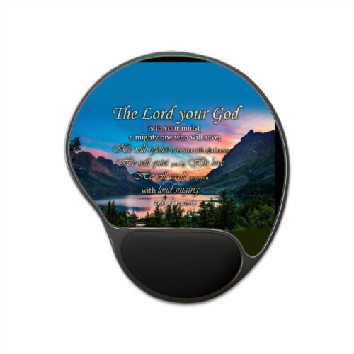 Zephaniah 3:17-18 Ergonomic Mouse Pad With Wrist Rest