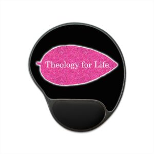 theology-for-life-hot-pink-glitter-mouse-pad-with-wrist-rest