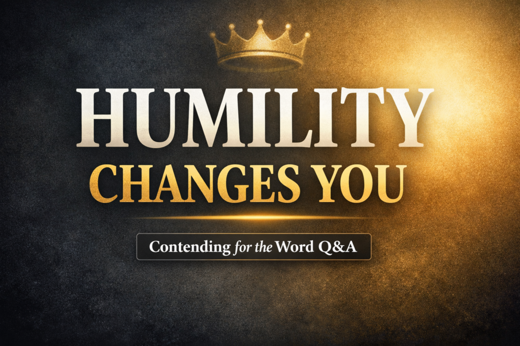 Christian humility explained from Scripture, showing how believers grow in humility through grace, dependence on God, and serving others