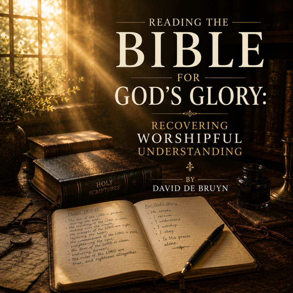 Reading the Bible for God’s Glory: Recovering Worshipful Understanding 3 Reading the Bible for God’s Glory Recovering Worshipful