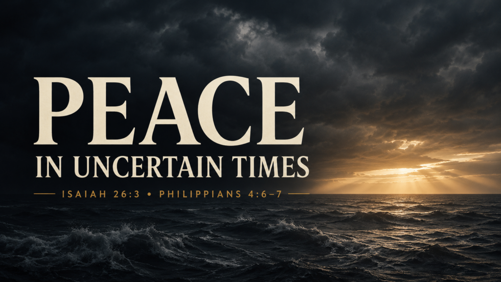 Peace in Uncertain Times 2 peace