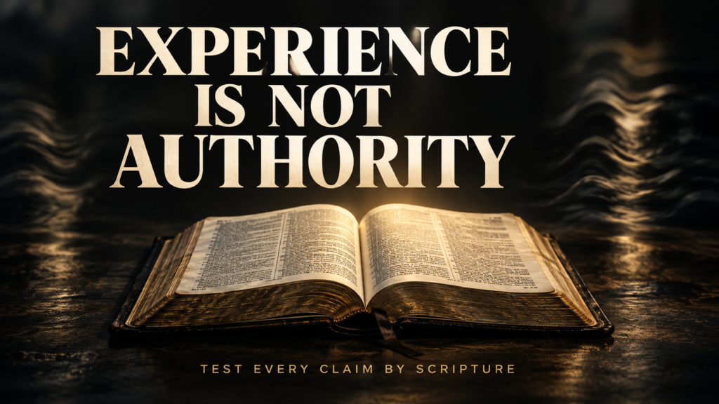 When Experience Becomes Authority: Testing Every Claim by Scripture 2 Experience