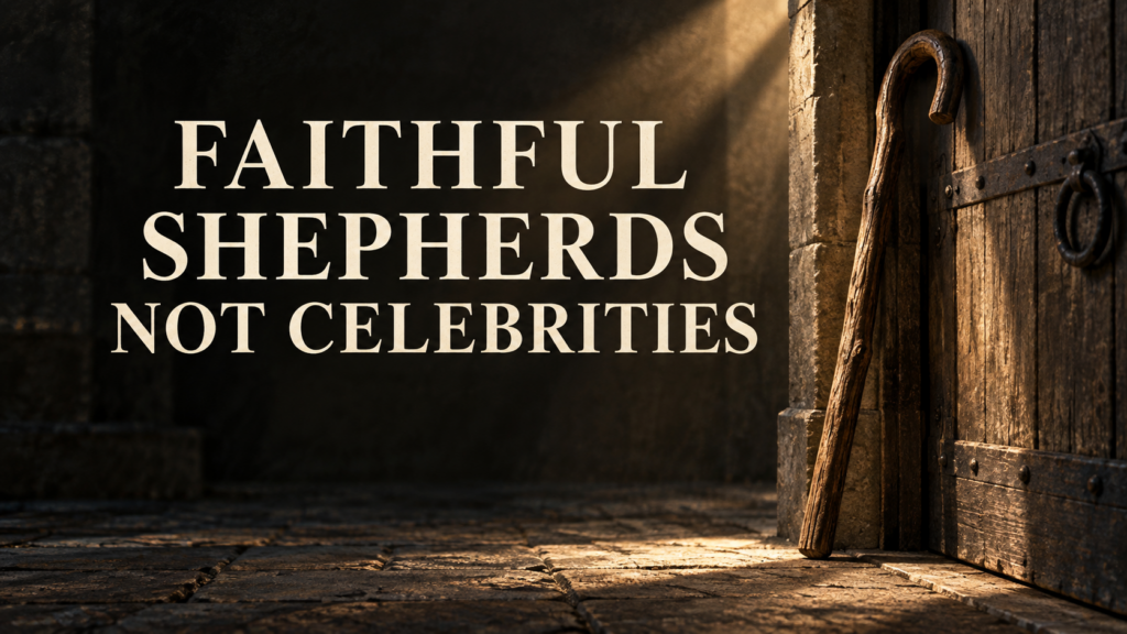 What a Faithful Shepherd Actually Looks Like: Biblical Pastoral Leadership in a World of Celebrity 1 faithful shepherding