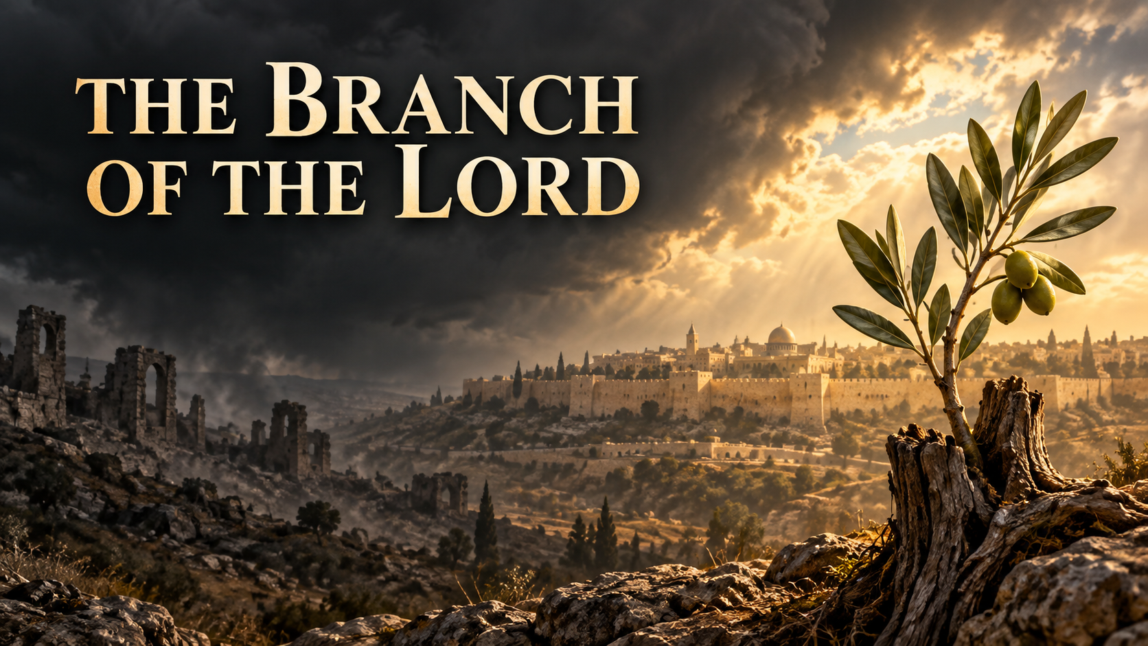 https://chatgpt.com/c/6a9f0e31-f9a4-83e8-a472-f1d3dd2c099f#:~:text=Olive%20branch%20growing%20from%20a%20weathered%20stump%20above%20Jerusalem%20as%20storm%20clouds%20give%20way%20to%20golden%20light%2C%20with%20the%20text%20%E2%80%9CThe%20Branch%20of%20the%20Lord.