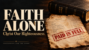 justification by faith alone