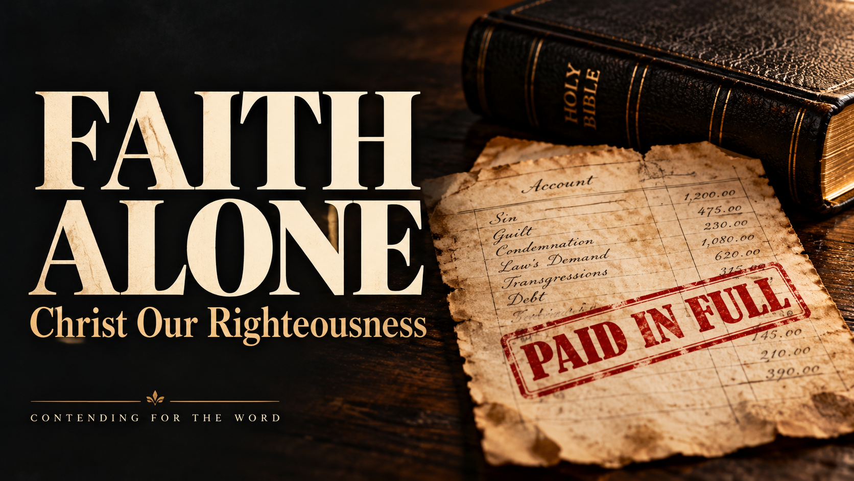 justification by faith alone