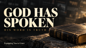 God has spoken