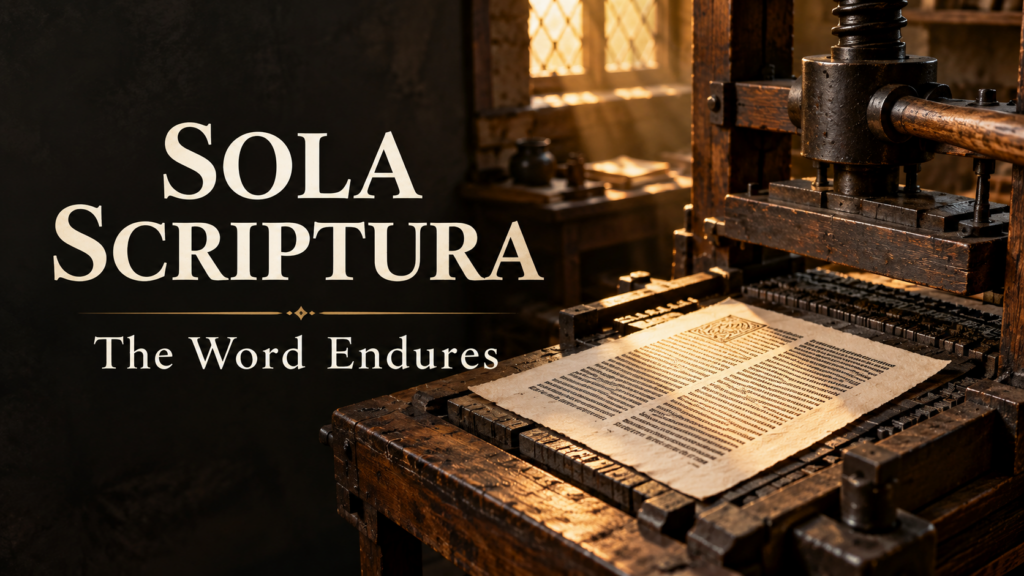 Why Sola Scriptura Still Matters: Lessons from Tyndale and the Reformers 3 Sola Scriptura