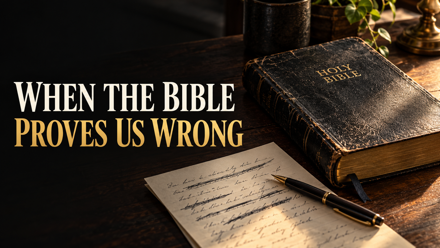 When the Bible Proves Us Wrong